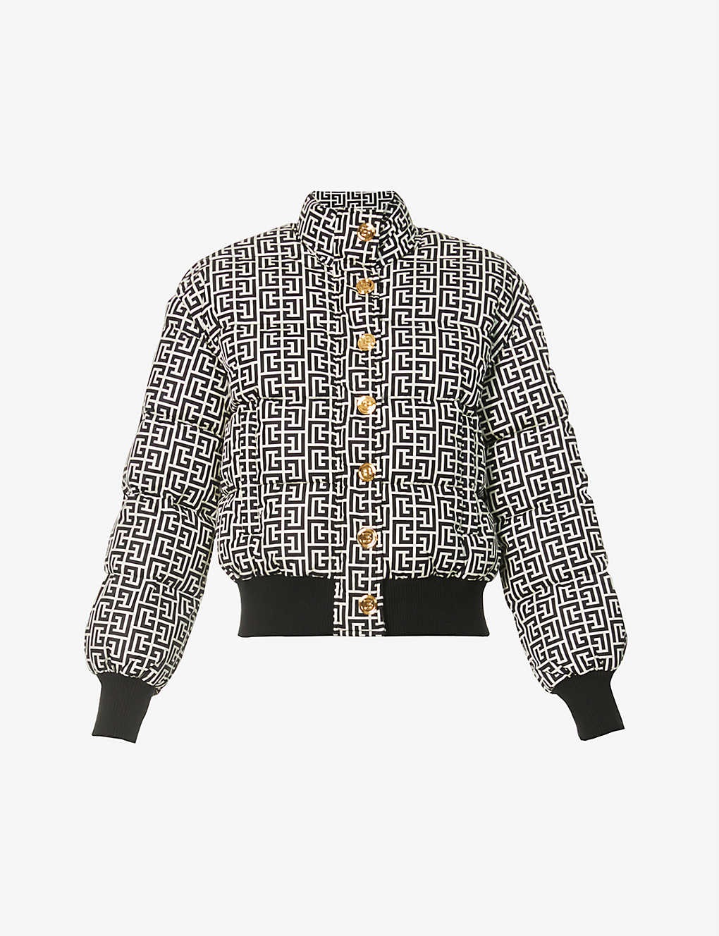 BALMAIN Monogram-print shell-down jacket – Milkytown