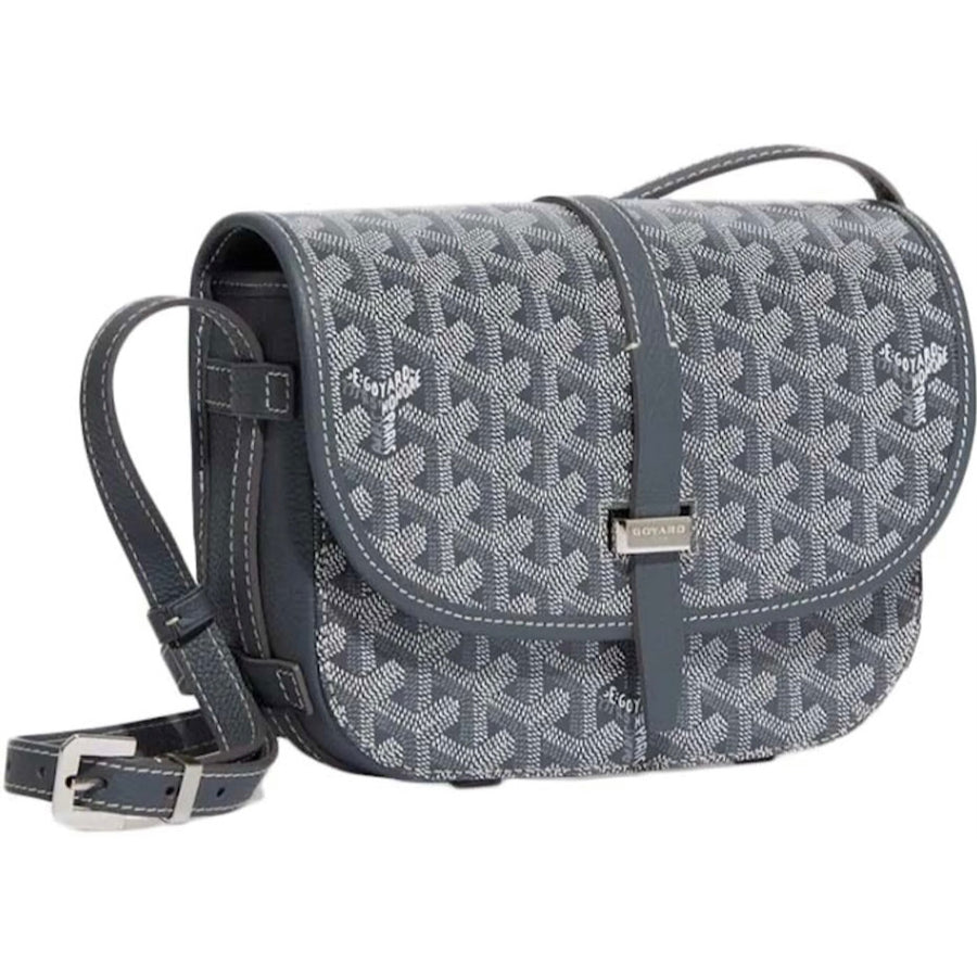 Goyard Goyardine Belvedere II Grey PM Messenger Bag